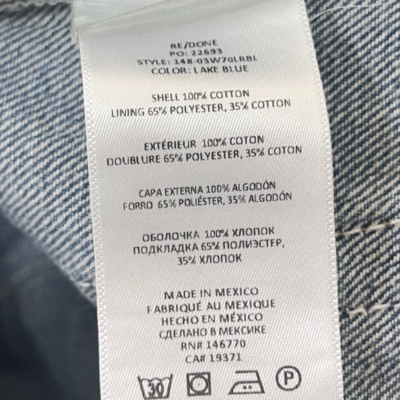 NWT RE/DONE Flared Jeans in Lake Blue sz 29 - Picture 12 of 16